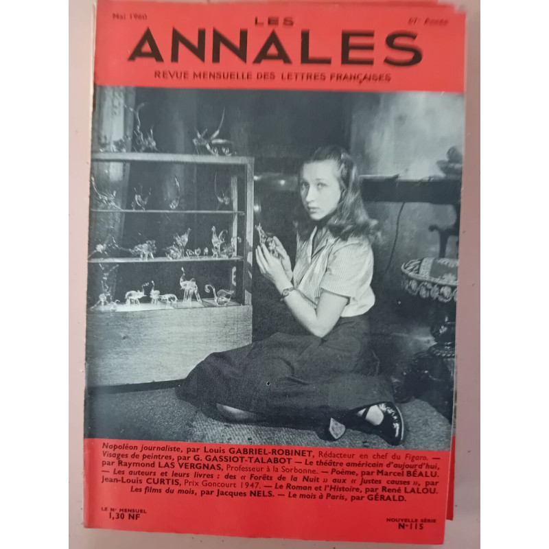 Revue Les annales des lettres françaises N° 115