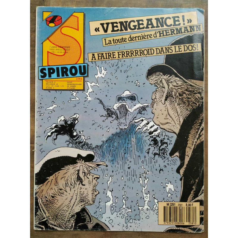 Magazine Spirou n2581 Septembre 1987