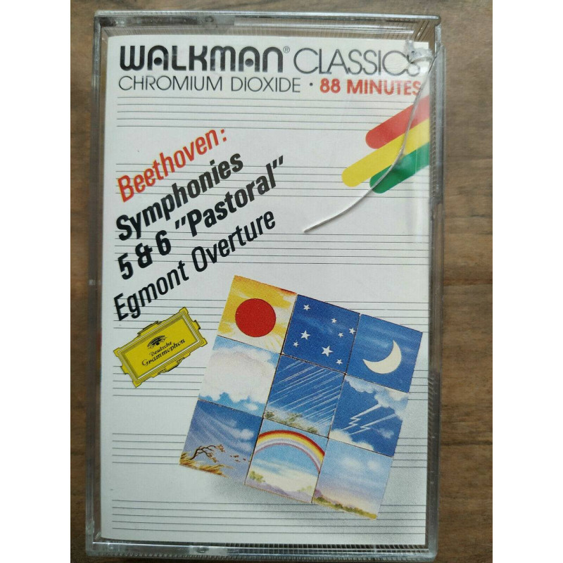 Beethoven Symphonies 5 6 Pastoral - Egmont overture Cassette Audio-K7