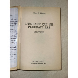L'enfant Qui Ne Pleurait Pas