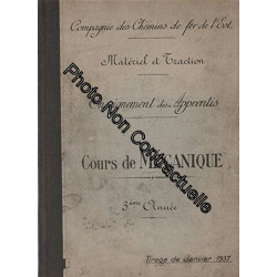 Matériel et Traction Enseignement des Apprentis COURS DE MECANIQUE...