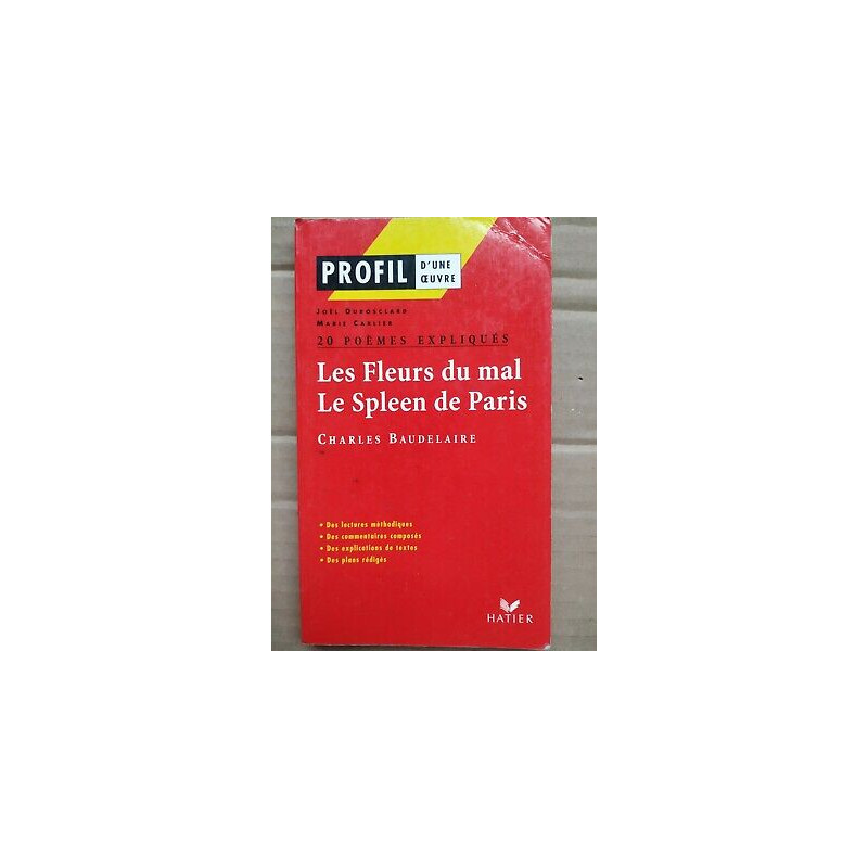 20 Poemes Expliques Les Fleurs Du Mal de Charles Baudelaire hatier