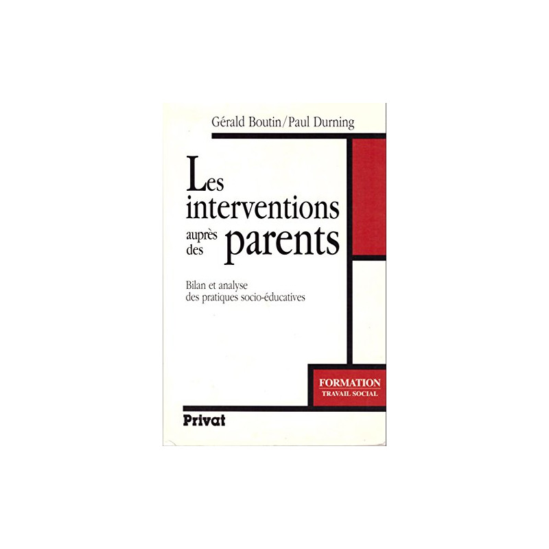 Les interventions auprès des parents : Bilan et analyse des...