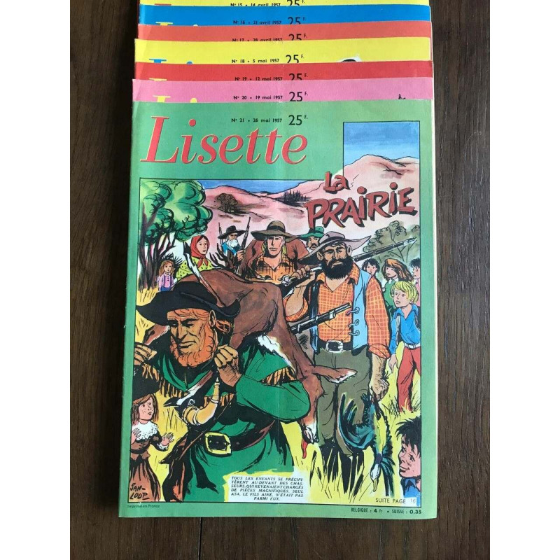 Lisette (La Prairie) N°14 15 16 17 18 19 20 21 - 1957