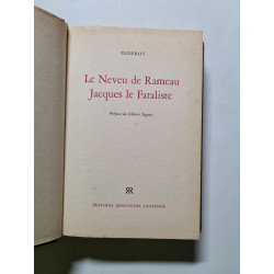 Le Neveu de Rameau Jacques le Fataliste