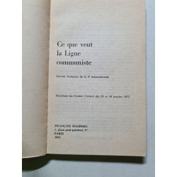 Ce que veut la ligue communiste