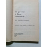 Ce que veut la ligue communiste