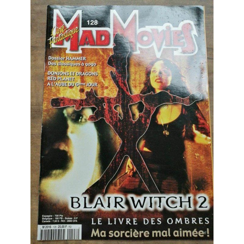 Ciné Fantastique Mad Movies Nº 128 Novembre 2000