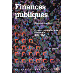 FINANCES PUBLIQUES. Concours administratifs catégorie A IPAG - IRA...