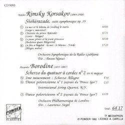 Shéhérazade / Danses Polovtsiennes