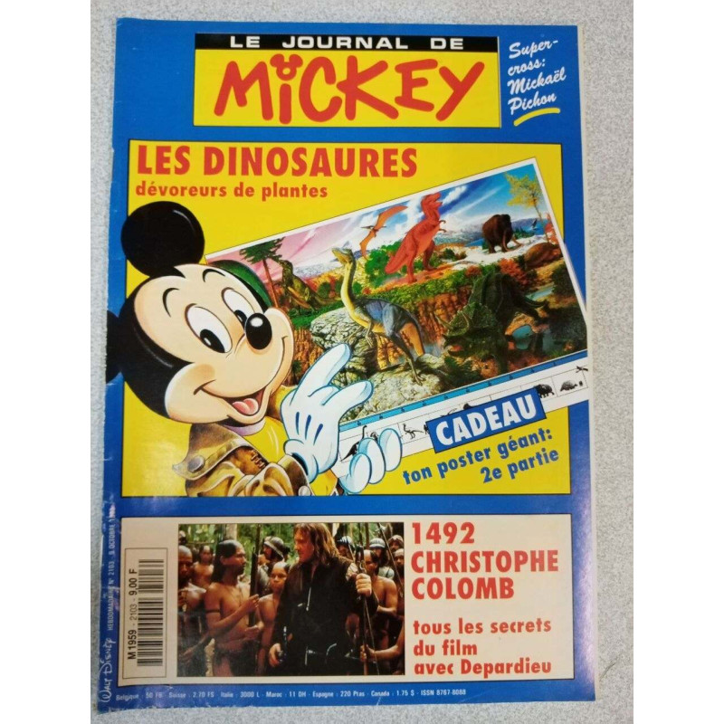 Le Journal de Mickey nº 2103 / Octobre 1992