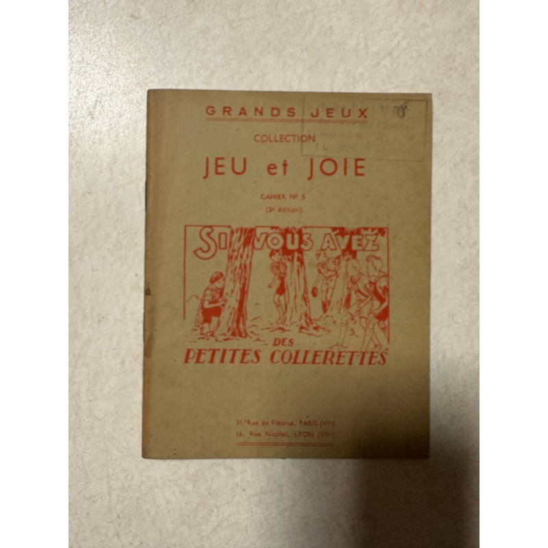 Jeu et joie cahier n°5