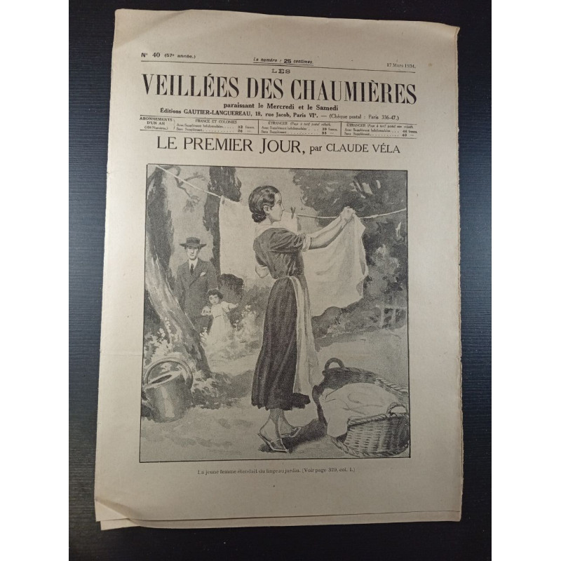 Les veillées des chaumières n°40 57e année