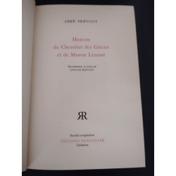 Histoire du Chevalier des Grieux et de Manon Lescaut