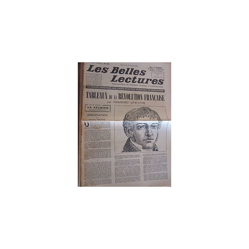 Les Belles Lectures n120 du 14 au 20 Juillet 1948chamfort...