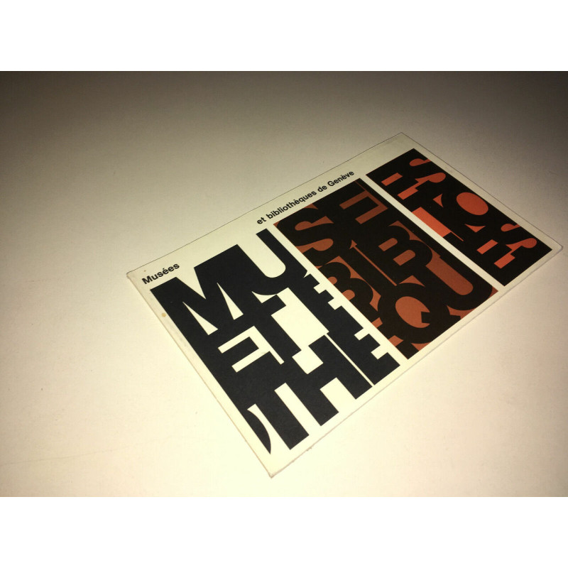 Plaquette 28 pages MUSEES ET BIBLIOTHEQUES DE GENEVE