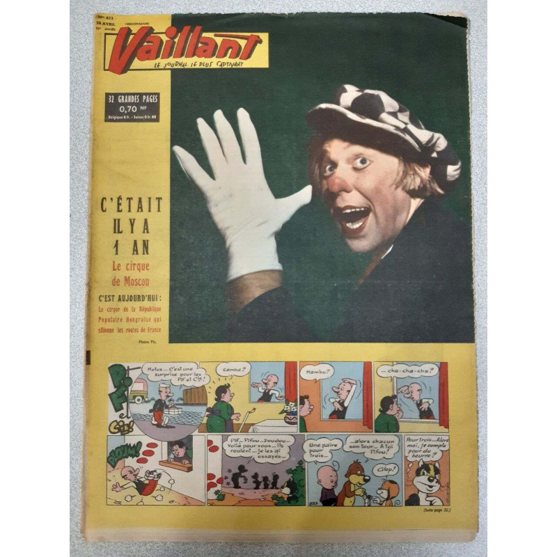 Vaillant Nº833 - Le Journal Le Plus Captivant