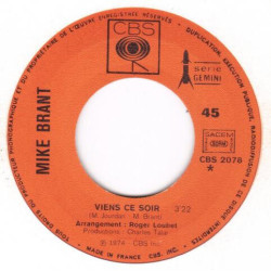 Viens Ce Soir / Toi Mon Enfant