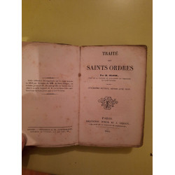 M. Olier - Traité des Saints Ordres Méquignon Junior et J. Leroux 1845