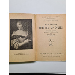 Mme de Sévigné lettres choisies