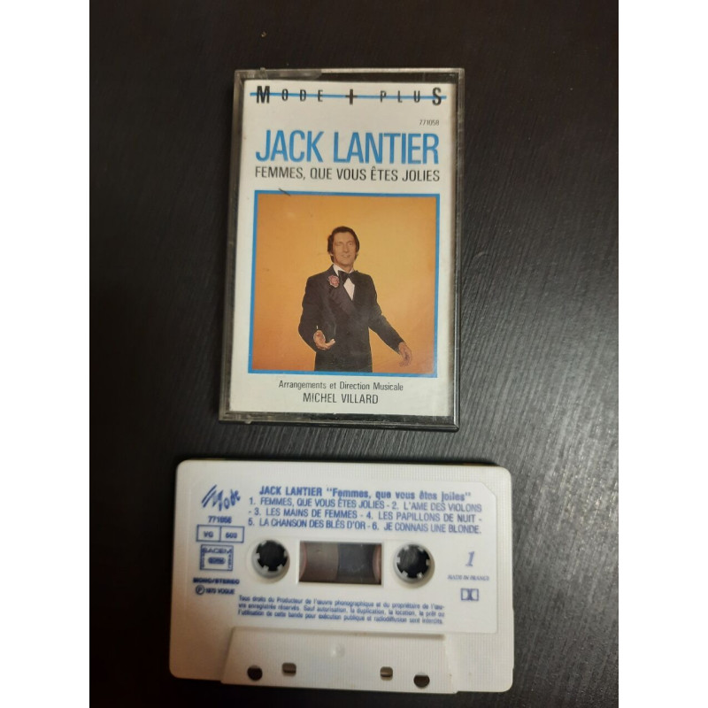 K7 Audio : Jack Lantier – Femmes Que Vous Êtes Jolies