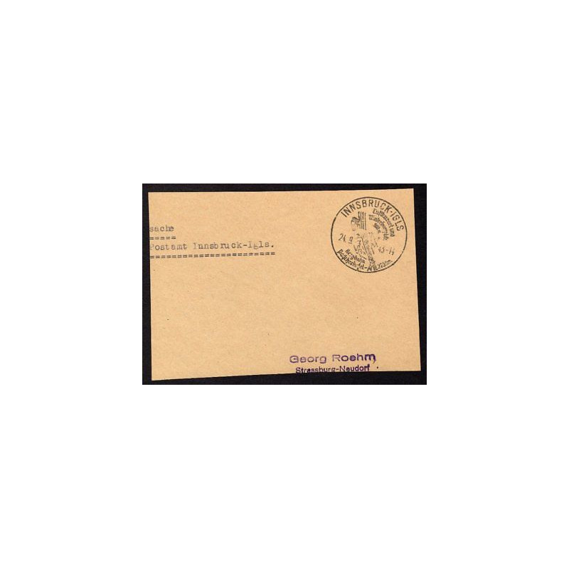 Postsache Absender Postamt INNSBRUCK-IGLS 240943