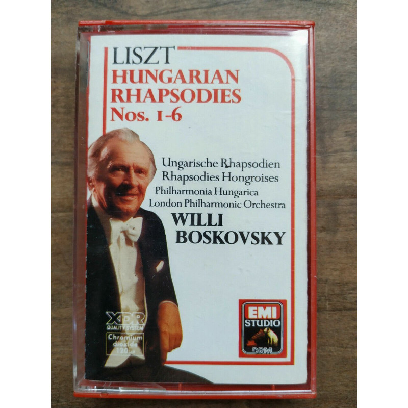 Liszt Hungarian Rhapsodies Nos 1-6 - Willi Boskovsky Cassette Audio-K7