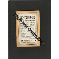 ECHO REVUE INTERNATIONALE [No 9 mai 1947]