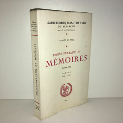 Académie de PROCES VERBAUX ET MEMOIRES 1984 1985 vol 186 1987