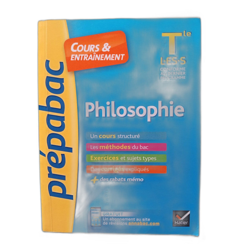 Prepabac Cours et entrainement: Philosophie Tle L ES S - Prepabac...
