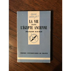 - LA VIE DANS l'égypte anciennepresses UNIVERSITAIRES DE FRANCE