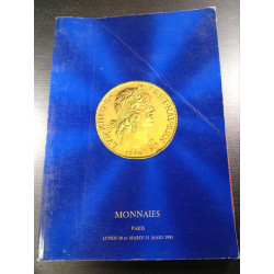 Monnaies Paris Lundi 30 et Mardi 31 Mars 1981