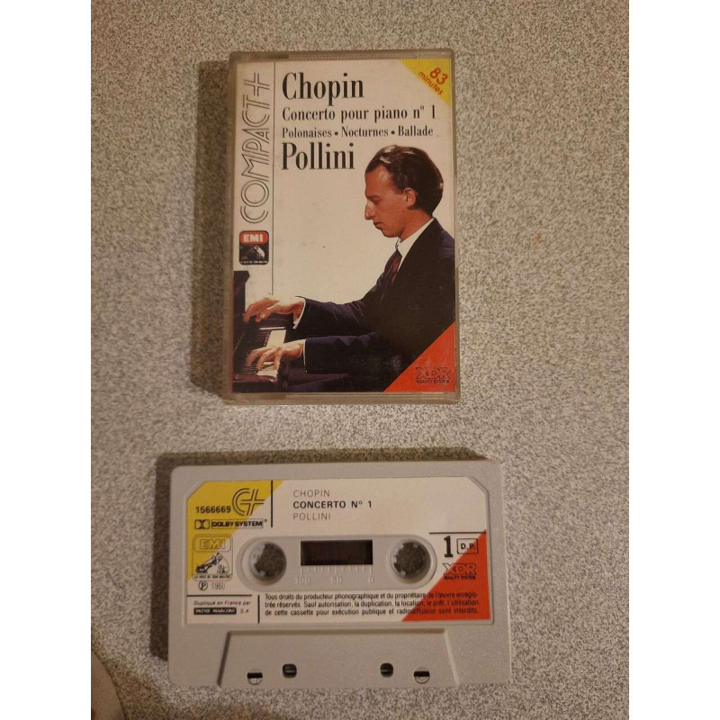 K7 Audio : Chopin - Concerto pour piano N° 1 (Polonaises Nocturnes...