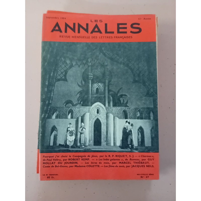 Revue Les annales des lettres françaises N° 47