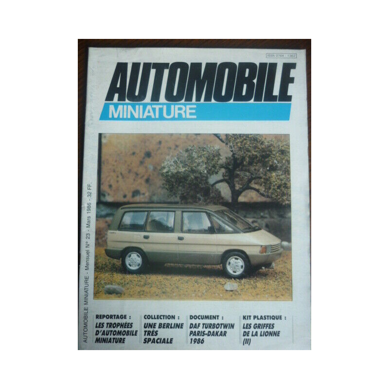 Automobile miniature n23 MARS 1986 modélisme