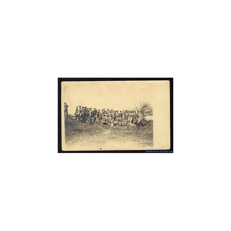 Carte photo groupe de jeunes hommes adolescents en uniforme à...