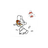 En vacances: Coloriages et stickers petit Lapin Blanc
