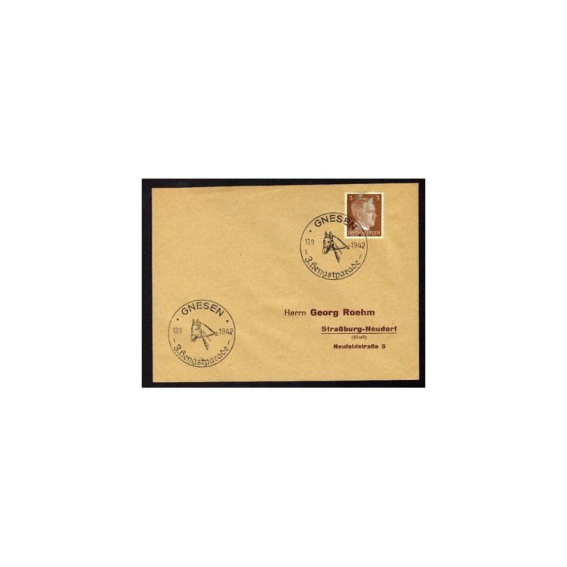 Allemagne n 706 Yv. cachet WW2 GNESEN Mi. 782