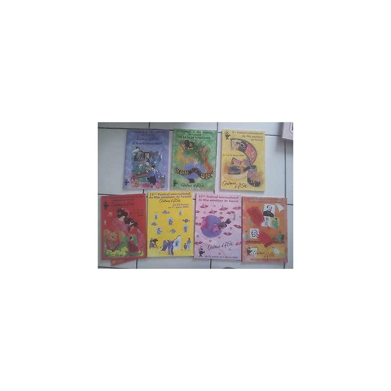 lot 7 volumes du Festival du film Asiatique de VESOUL cinémas d' Asie