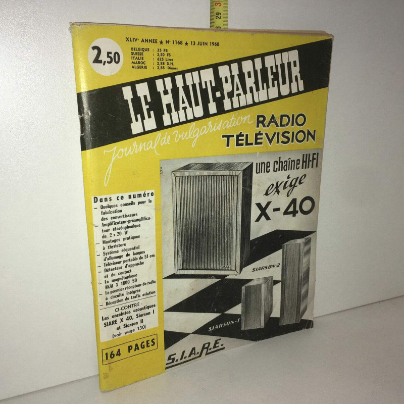 LE HAUT PARLEUR No 1168 de Journal vulgarisation RADIO TELEVISION
