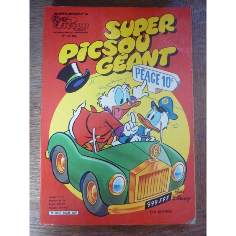 SUPER PICSOU GEANT N 102 BIS 08 1980