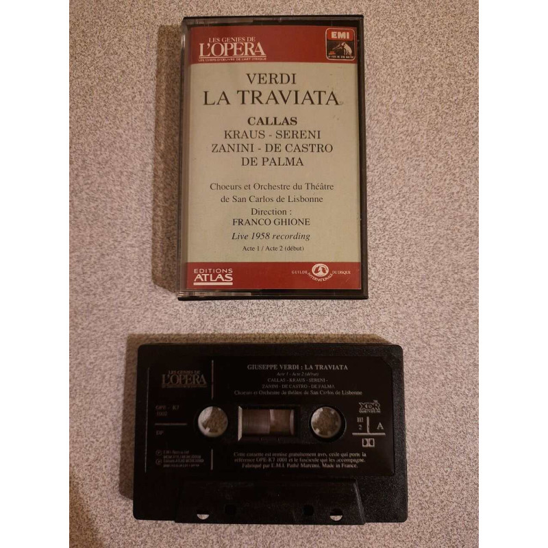 K7 Audio : Giuseppe Verdi - La Traviata - Callas Kraus Sereni Zanini