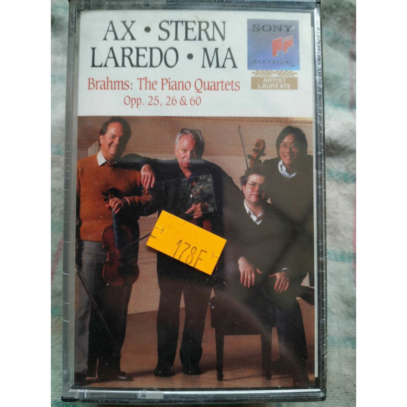 Ax Stern Laredo Ma Brahms The Piano Quartets 2x Cassette Audio NEUVE