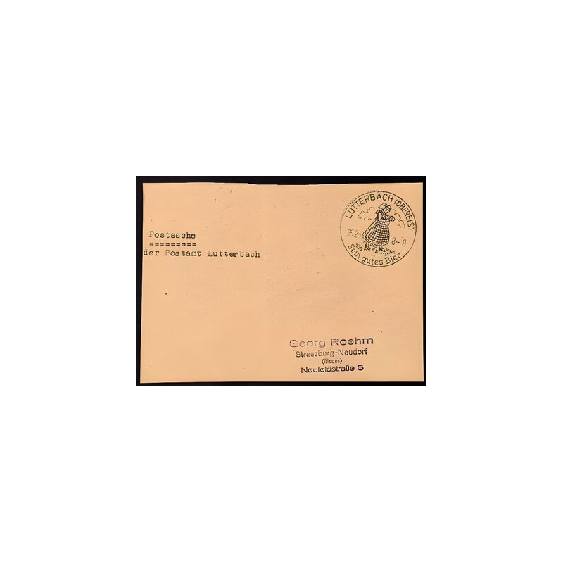 Postsache Absender Postamt LUTTERBACH du 250243