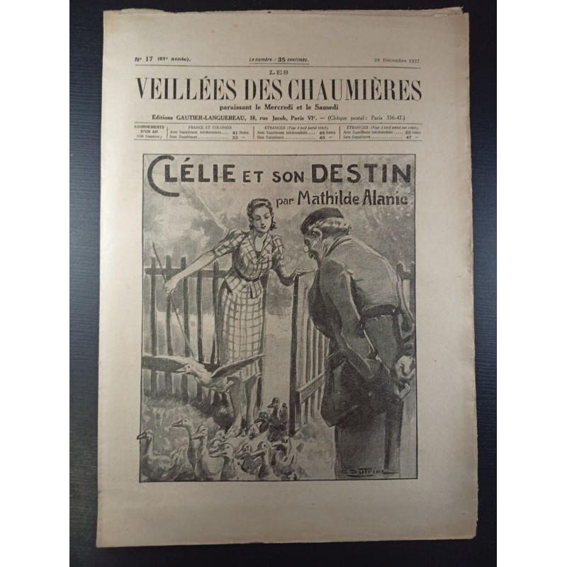 Les veillées des chaumières n°17 61e année