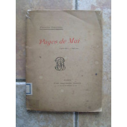 Pages de Mai recueil de poèmes dédicacé