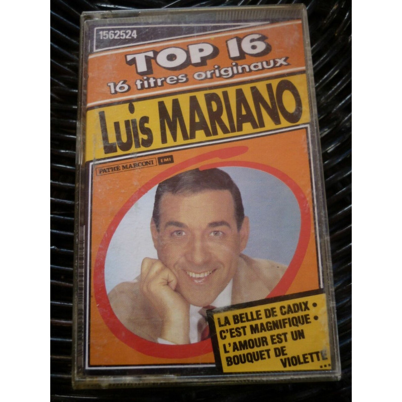 Luis Mariano TOP 16 La belle de Cadix Cassette EMI 1562524