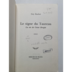 Le Signe Du Taureau La Vie De Cesar Borgia