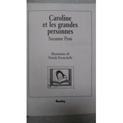 Caroline et les grandes personnes