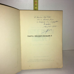 Jean Bécuwe dédicace faut il DEMOLIR ESCULAPE n 2030 de 1962